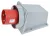 TRACON TICS-544 - Felületre szerelhető ipari csatlakozó dugó 125A, 400V, 3P+E, 6h, IP67