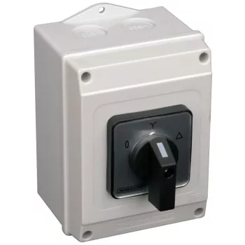   TRACON TKM-25/CT65 - Tokozott közvetlen Y-D motorkapcsoló 400V, 50Hz, 25A, 7,5kW, 48×48mm, IP65