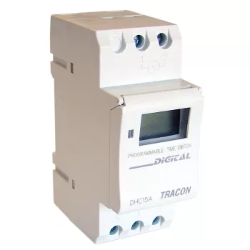   TRACON TKO-HE - Sorolható kapcsolóóra, heti, elektronikus, többfunkciós 230V, 16(4) A