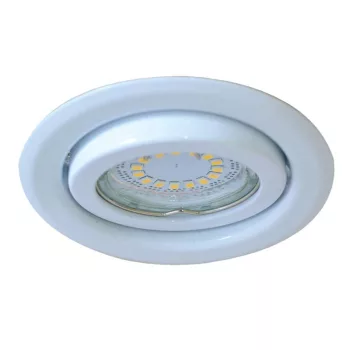   TRACON TLC-6W - Beépíthető lámpatest spot fényforrásokhoz, fehér max.50W, MR16, D=97mm, 30°