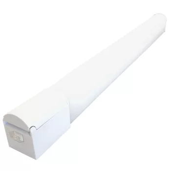   TRACON TLFLEDS8NW - Védett integrált LED-es bútorvilágító csatlakozóaljzattal 230 V, 50 Hz, 8 W, 720 lm, 4000 K, IP44, EEI=G
