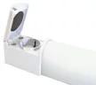 TRACON TLFLEDS8NW - Védett integrált LED-es bútorvilágító csatlakozóaljzattal 230 V, 50 Hz, 8 W, 720 lm, 4000 K, IP44, EEI=G