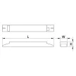 TRACON TLFVLED106 - Védett lámpatest LED csövekhez, egyoldalas betáp 230 V, 50 Hz, G13, 600 mm, IP65, ABS/PC