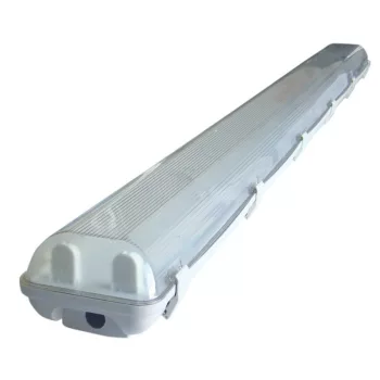   TRACON TLFVLED206 - Védett lámpatest LED csövekhez, egyoldalas betáp 230 V, 50 Hz, G13, 600 mm, IP65, ABS/PC