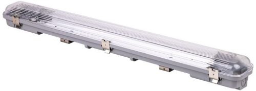 TRACON TLFVLEDN106 - Védett lámpatest LED csövekhez, egyoldalas betáp 230 V, 50 Hz, G13, 600 mm, IP65, ABS/PC