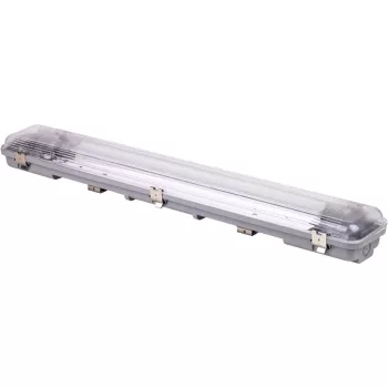   TRACON TLFVLEDN206 - Védett lámpatest LED csövekhez, egyoldalas betáp 230 V, 50 Hz, G13, 600 mm, IP65, ABS/PC
