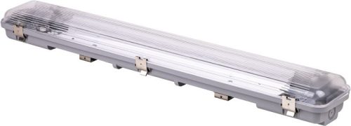 TRACON TLFVLEDN206 - Védett lámpatest LED csövekhez, egyoldalas betáp 230 V, 50 Hz, G13, 600 mm, IP65, ABS/PC