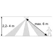 TRACON TMB-011 - Mozgásérzékelő, mennyezetre, fehér 230V, 50Hz, 360°, 10s-15min, IP20