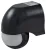 TRACON TMB-112F - Mozgásérzékelő, infra falra, fekete 230V, 50Hz, 180°, max. 12 m, 10s-12min, 3-2000lux, IP44