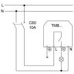 TRACON TMB-115 - Mozgásérzékelő, infra falra 230V, 50Hz, 180°, max. 12m, 10s-15min, 3-2000lux, IP65