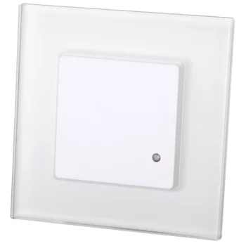   TRACON TMB-754 - Mozgásérzékelő, radar, süllyesztett, fehér, üveg kerettel 220-240 VAC, 15 m, 10 s-12 min, <0,1-2000 lx