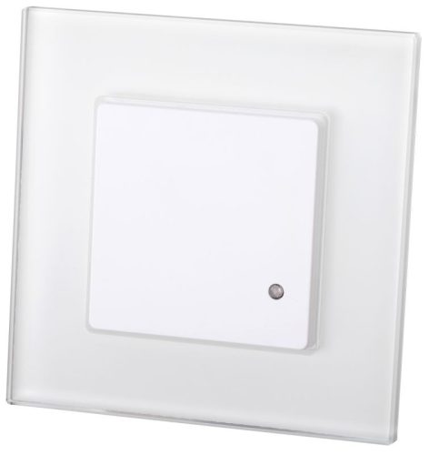 TRACON TMB-754 - Mozgásérzékelő, radar, süllyesztett, fehér, üveg kerettel 220-240 VAC, 15 m, 10 s-12 min, <0,1-2000 lx