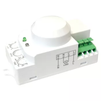   TRACON TMB-L01G - Mozgásérzékelő, mikrohullámú, lámpába 230V, 50HZ, 5,8GHz, 360°, 1-8m, 10s-12min, 3-2000lux, IP20