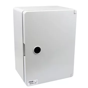  TRACON TME282113M - Műanyag elosztószekrény maszkos 2x6mod, HxWxD=280x210x130mm, IP65, IK10, 1000V AC/DC