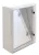 TRACON TME504018T - Műanyag elosztószekrény átlátszó ajtóval HxWxD=500x400x175mm, IP65, IK10, 1000V AC/DC, RAL7035