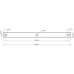 TRACON TMEK432 - Oszloprögzítő készlet (Al) L×W×D=345x25x1,5 mm