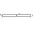 TRACON TMEK432 - Oszloprögzítő készlet (Al) L×W×D=345x25x1,5 mm