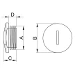 TRACON TMZ-32 - Metrikus záródugó M32×1.5mm