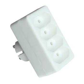   TRACON TN4 - Többférőhelyes átalakító csatlakozó 4×EURO, 250VAC, max.2,5A