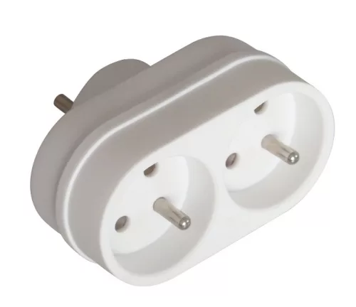 TRACON TNF2 - Többférőhelyes csapos átalakító csatlakozó 250VAC, max.2,5A, 2xFrench