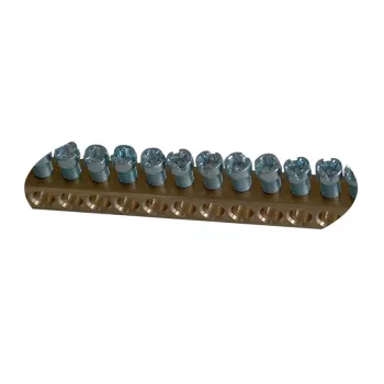   TRACON TNFS - Rézsín (N/PE) max.63A, 230/400VAC, 1m, W×H=8×8mm, d=4.5mm, 152xM4