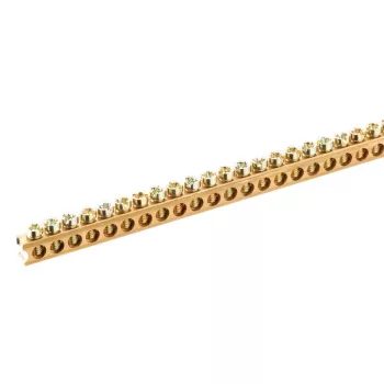   TRACON TNFS10 - Rézsín (N/PE) 1m max.63A, 230/400VAC, 1m, W×H=8×8mm, d=4.3mm, 165xM4