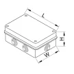 TRACON TQBY884 - Kötődoboz, falon kívüli 80×80×40,IP44