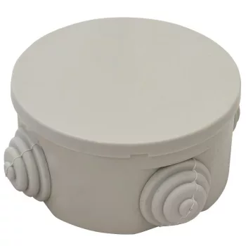   TRACON TQBYD85 - Kötődoboz, kerek, falon kívüli 85×45,IP44