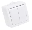 TRACON TR-PH05-2 - Falon kívüli 2-áramkörös kapcsoló 10AX/250VAC, IP54, (2x101)