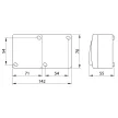 TRACON TR-PH07 - Falon kívüli csengőnyomó 10AX/250VAC, IP54, (N101)