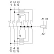 TRACON TR1C1701B - Kontaktor kondenzátortelepek kapcsolásához 690V, 50Hz, 17A, 12,5kVAr, 400V AC, 3×NO+1×NO