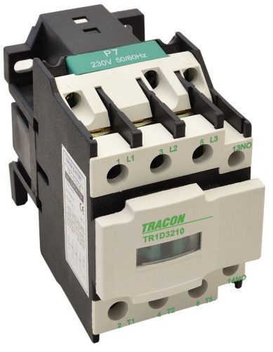 TRACON TR1D1201B4 - Kontaktor 400V, 50Hz, 12A, 5,5kW, 24V DC, 3×NO+1×NC
