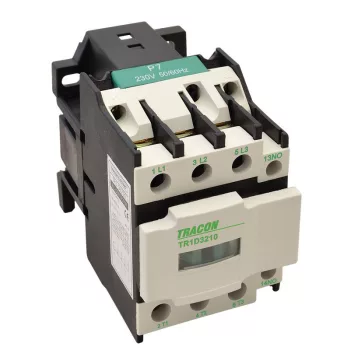   TRACON TR1D2510 - Kontaktor 400V, 50Hz, 25A, 11kW, 230V AC, 3×NO+1×NO