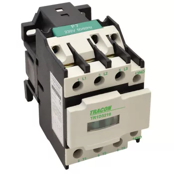   TRACON TR1D3210B4 - Kontaktor 400V, 50Hz, 32A, 15kW, 24V DC, 3×NO+1×NO