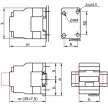 TRACON TR1D3210E7 - Kontaktor 400V, 50Hz, 32A, 15kW, 48V AC, 3×NO+1×NO