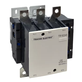   TRACON TR1E205V7 - Nagyáramú kontaktor 415V, 50Hz, 205A, 110kW, 400V AC, 3×NO+1×NO