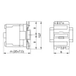 TRACON TR1F5011F7 - Kontaktor 660V, 50Hz, 50A, 22kW, 110V AC, 3×NO+(1×NO+1×NC)