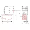 TRACON TR2HD1321 - Termikus túláramvédelmi relé TR1D kontaktorokhoz 690V, 0-400Hz, 12-18A, 1×NC+1×NO