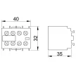 TRACON TR5KN22 - Homlokoldali segédérintkező TR1K segédkontaktorokhoz 230V, 50Hz, 2A, 2×NC+2×NO