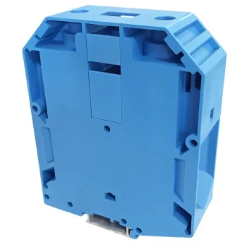   TRACON TSKA240-K - Nullavezető ipari sorozatkapocs, csavaros, sínre, kék 70-240mm2, 1000VAC, 415A
