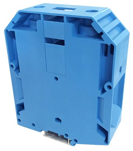 TRACON TSKA240-K - Nullavezető ipari sorozatkapocs, csavaros, sínre, kék 70-240mm2, 1000VAC, 415A
