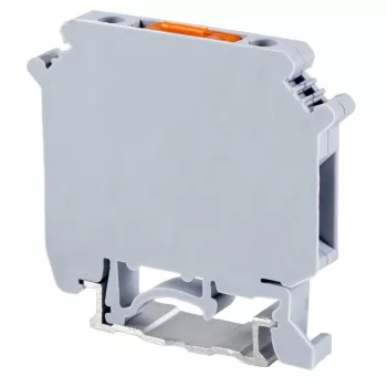   TRACON TSKA4LEV - Szakaszolható ipari sorozatkapocs, csavaros, sínre, szürke 0,2-4mm2, 800VAC, 16A
