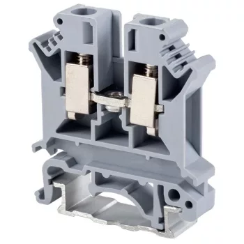   TRACON TSKA6 - Fázisvezető ipari sorozatkapocs, csavaros, sínre, szürke 0,2-6mm2, 800VAC, 57A