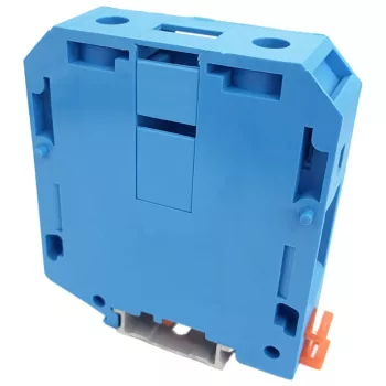   TRACON TSKA95-K - Nullavezető ipari sorozatkapocs, csavaros, sínre, kék 25-95mm2, 1000VAC, 232A