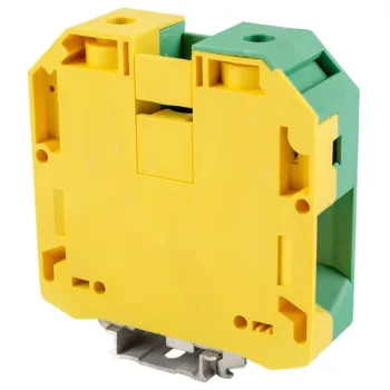   TRACON TSKA95JD - Védővezető ipari sorozatkapocs, csavaros, sínre, zöld/sárga 1000V 230A 25-95 mm2