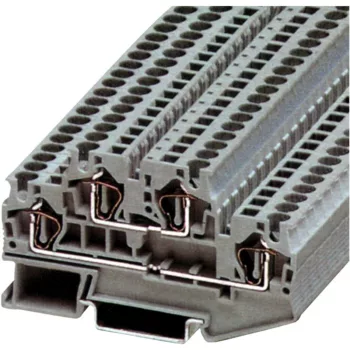   TRACON TSKB4/EK - Emeletes ipari sorozatkapocs, rugós, sínre, kék 0,2-4mm2, 500VAC, 32A