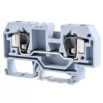   TRACON TSKC10 - Fázisvezető ipari sorozatkapocs, rugós, sínre, szürke 800V 57A 0.2-10 mm2 2P