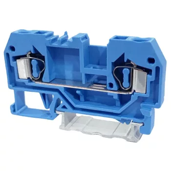   TRACON TSKC4-K - Nullavezető ipari sorozatkapocs, rugós, sínre, kék 800V 32A 0.08-4 mm2 2P
