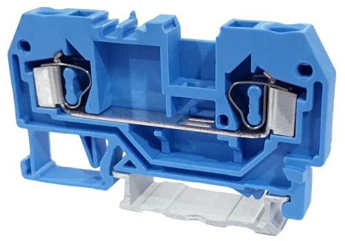 TRACON TSKC4-K - Nullavezető ipari sorozatkapocs, rugós, sínre, kék 800V 32A 0.08-4 mm2 2P