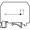 TRACON TSKC4/3 - Fázisvezető ipari sorozatkapocs, rugós, sínre, szürke 800V 32A 0.08-4 mm2 3P